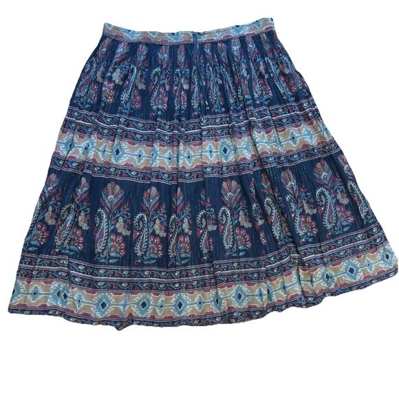 Vintage Revue Bohemian Maxi Skirt Women Size L Boho Tribal - Picture 2 of 11